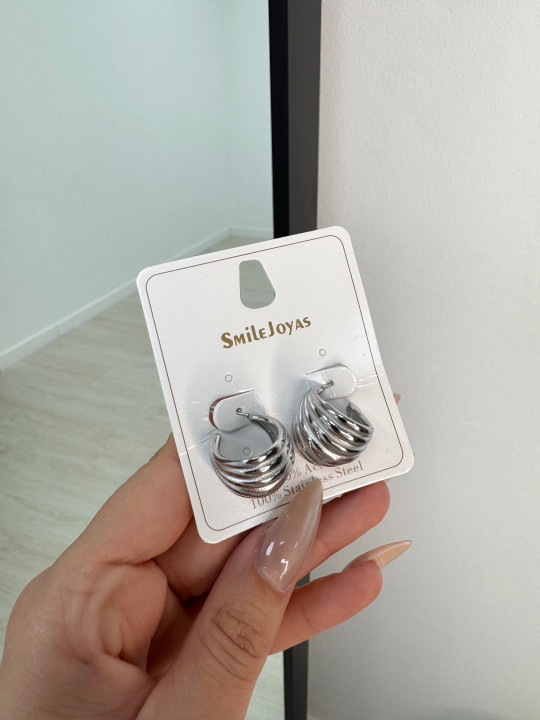 PENDIENTES MULTIPLE PLATA